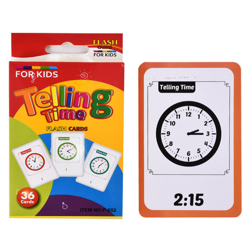 Thẻ nhận biết phát triển trí não - Telling Time ( Từ 3-6 tuổi)