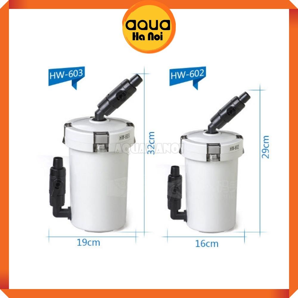 Lọc phụ Sunsun HW 602/603/604 - Lọc thùng ngoài làm sạch nước hồ cá cảnh thủy sinh - Lọc phụ không máy bơm