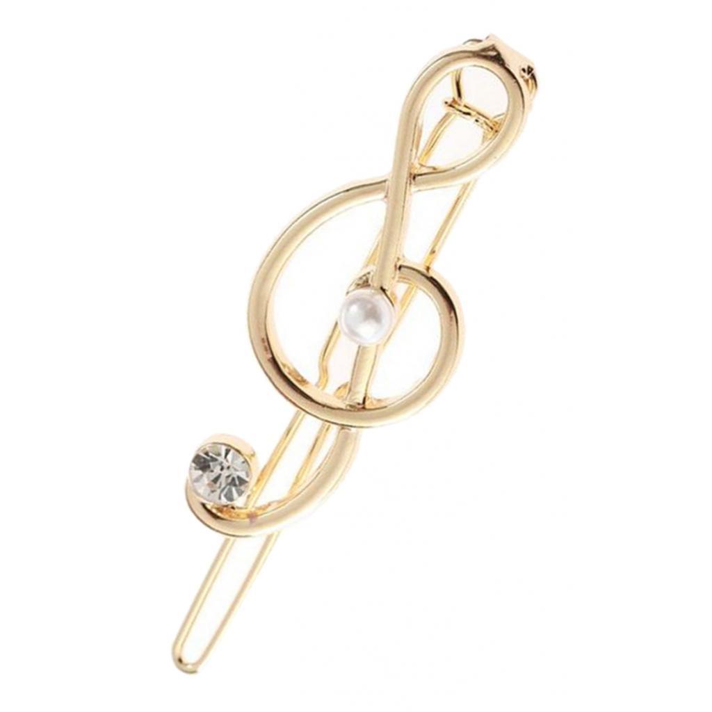 4Pack Hairpin Clip Note Crystal Pearl Hair Snap Clamp Girls Hair Accessories