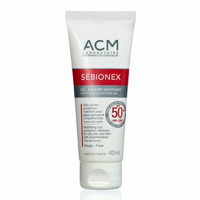 Gel chống nắng dưỡng da cho da mụn ACM Sebionex Mattifying Sunscreen Gel SPF 50+