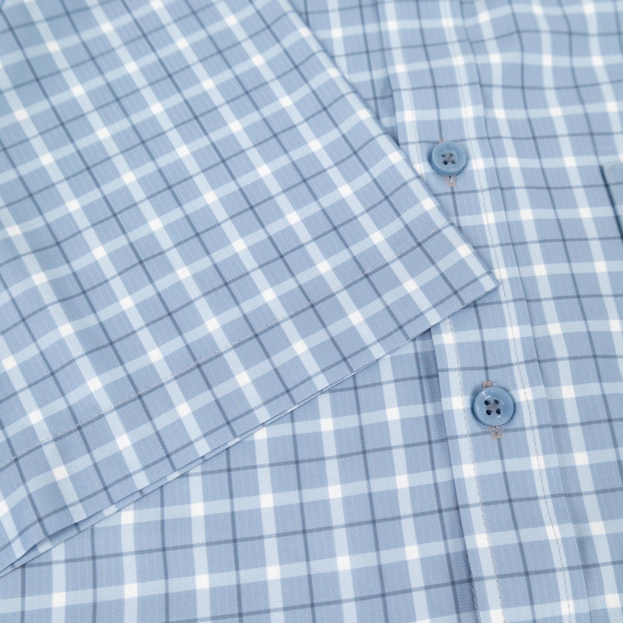 Áo sơ mi nam KHATOCO Smart Fit ngắn tay A1MN538S2-CNCR879-2711-N