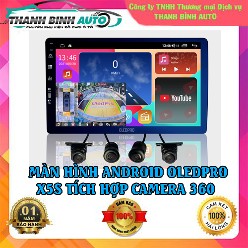 Màn Hình Android Ô Tô 0LEDPR0 X5s Tích Hợp Camera 360 9 inch Ram 4-64 Chip 8 Nhân mạnh mẽ Chính Hãng BH 18 tháng