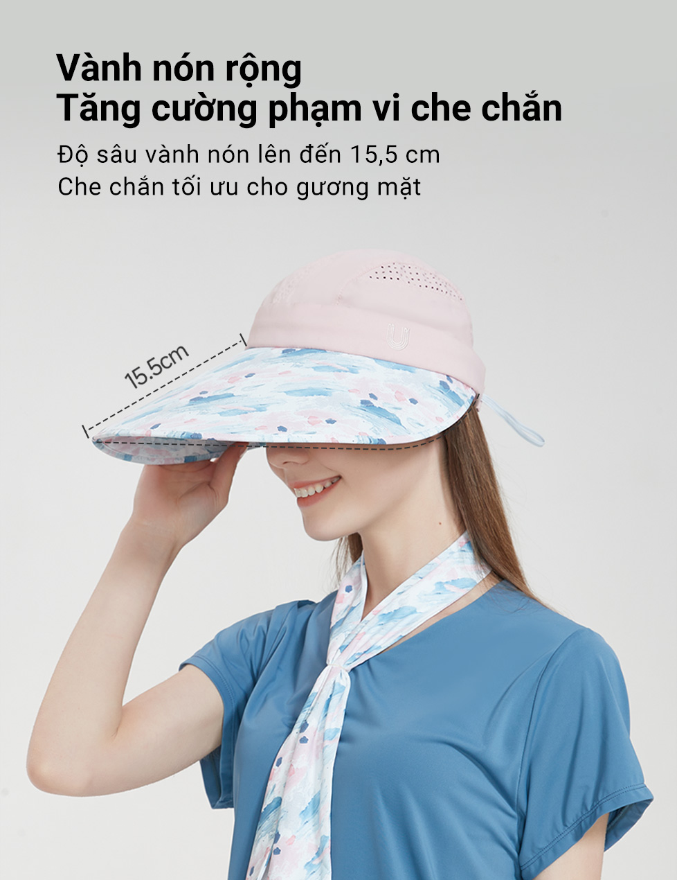 Nón Rộng Vành Chống Nắng Unisex UV100 MF23315