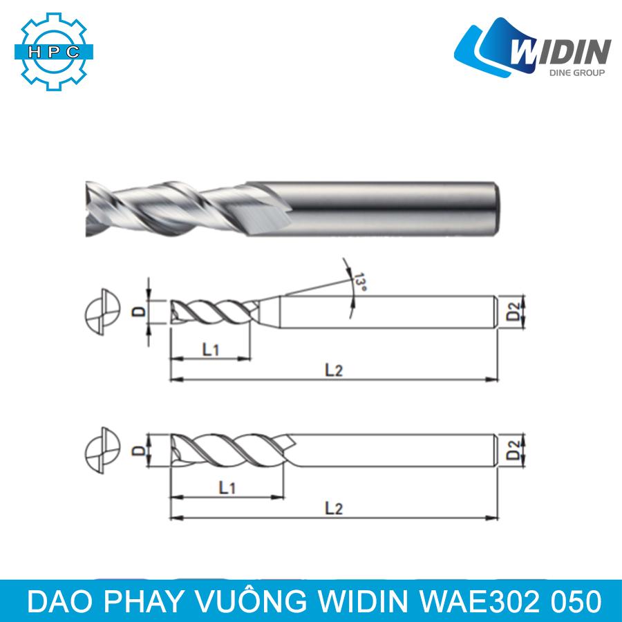 Dao phay vuông Widin WAE302 050