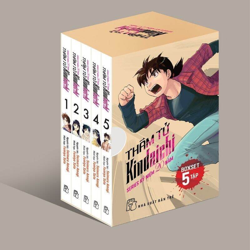 Manga Comic - Boxset Thám Tử Kindaichi - Series Kỷ Niệm 20 Năm NXB TRẺ ( Trọn Bộ 5 Tập ) - Tặng Kèm Sổ Tay