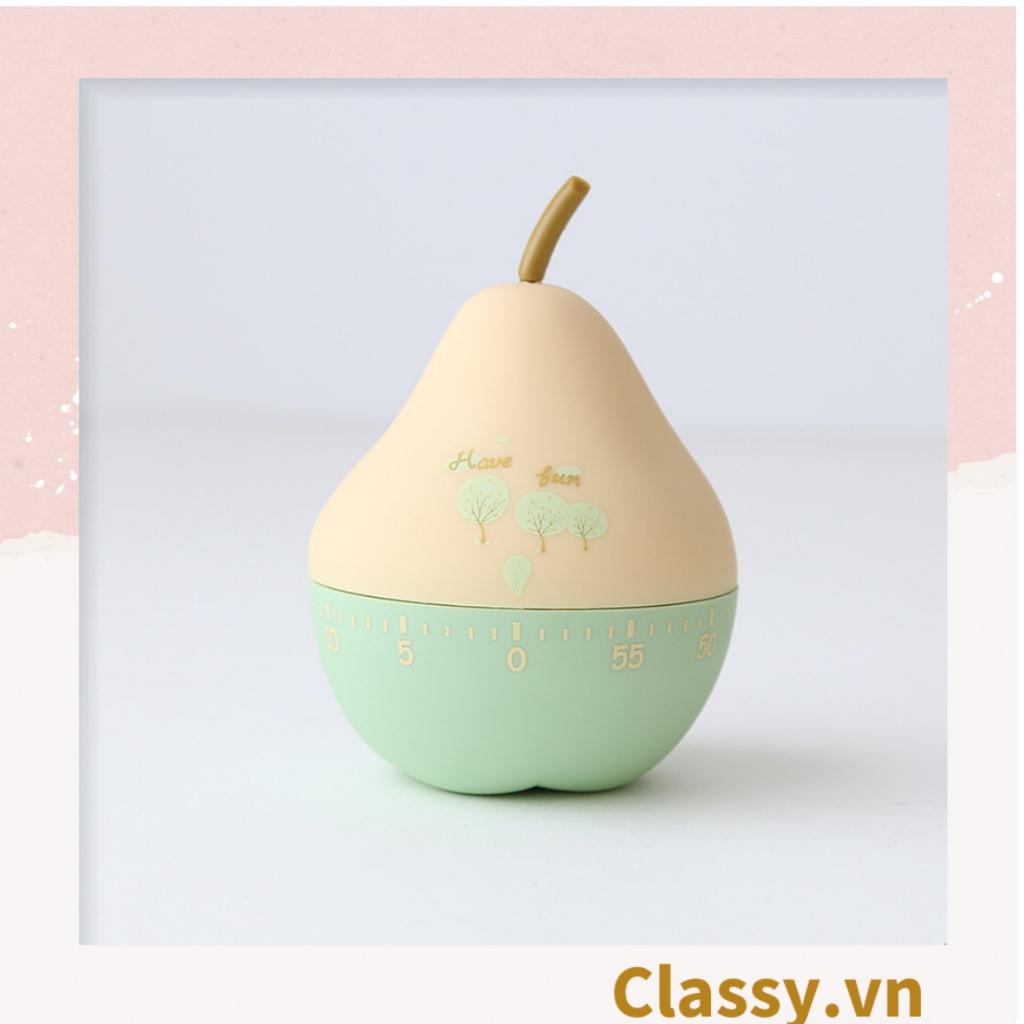 Đồng hồ hẹn giờ xoay 360 độ 60 phút, Classy họa tiết trái cây dễ thương PK1491