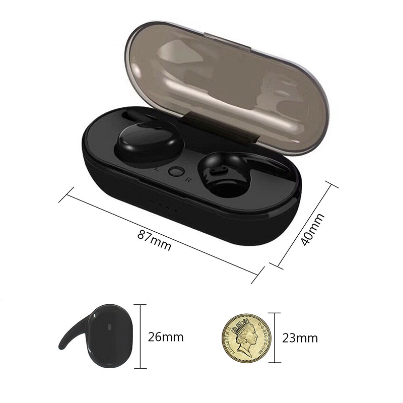 Tai nghe không dây Vitog Y30 TWS kết nối Bluetooth 5.0, chạm điều khiển, âm thanh Hifi sống động, kiểu dáng thể thao tương thích với hệ điều hành Android và iOS