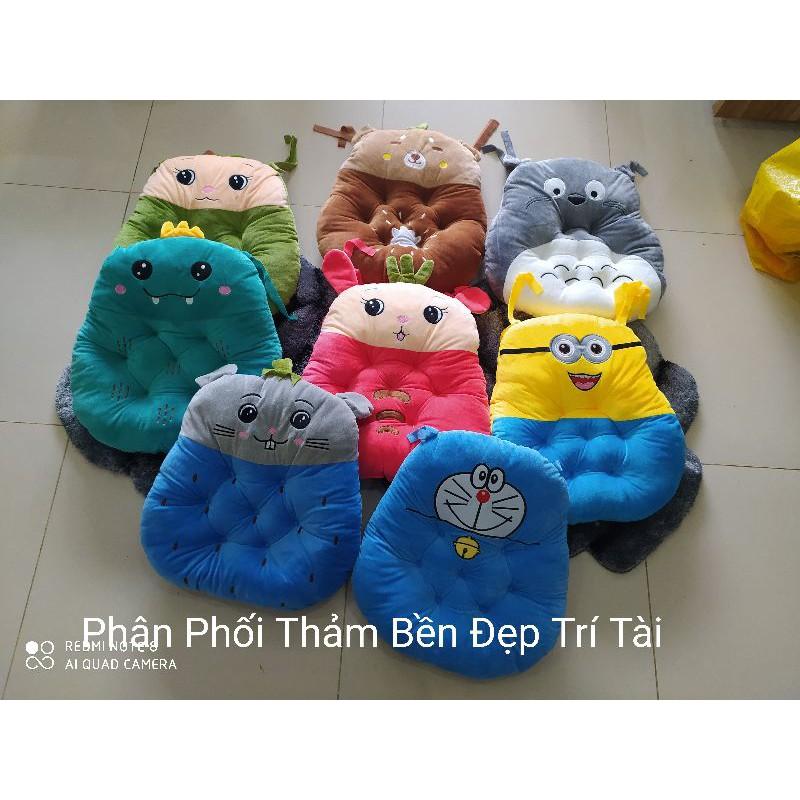 Đệm ngồi bệt, gối tựa lưng mềm êm hình thú siêu cute, nệm ngồi bệt hoạt hình