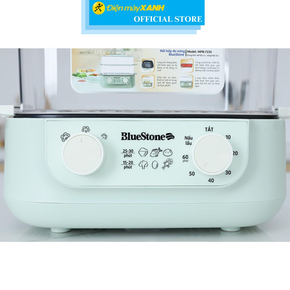 Nồi lẩu hấp đa năng BlueStone MPB-7235 15 lít - Hàng Chính Hãng