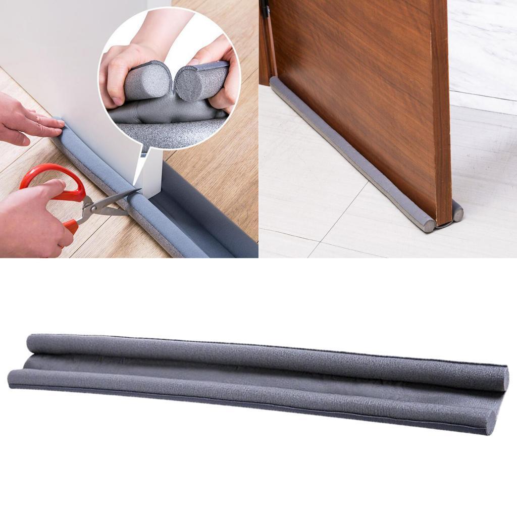 4Pcs Flexible Foam Draught Excluder Window Door Bottom Seal Strip Rubber