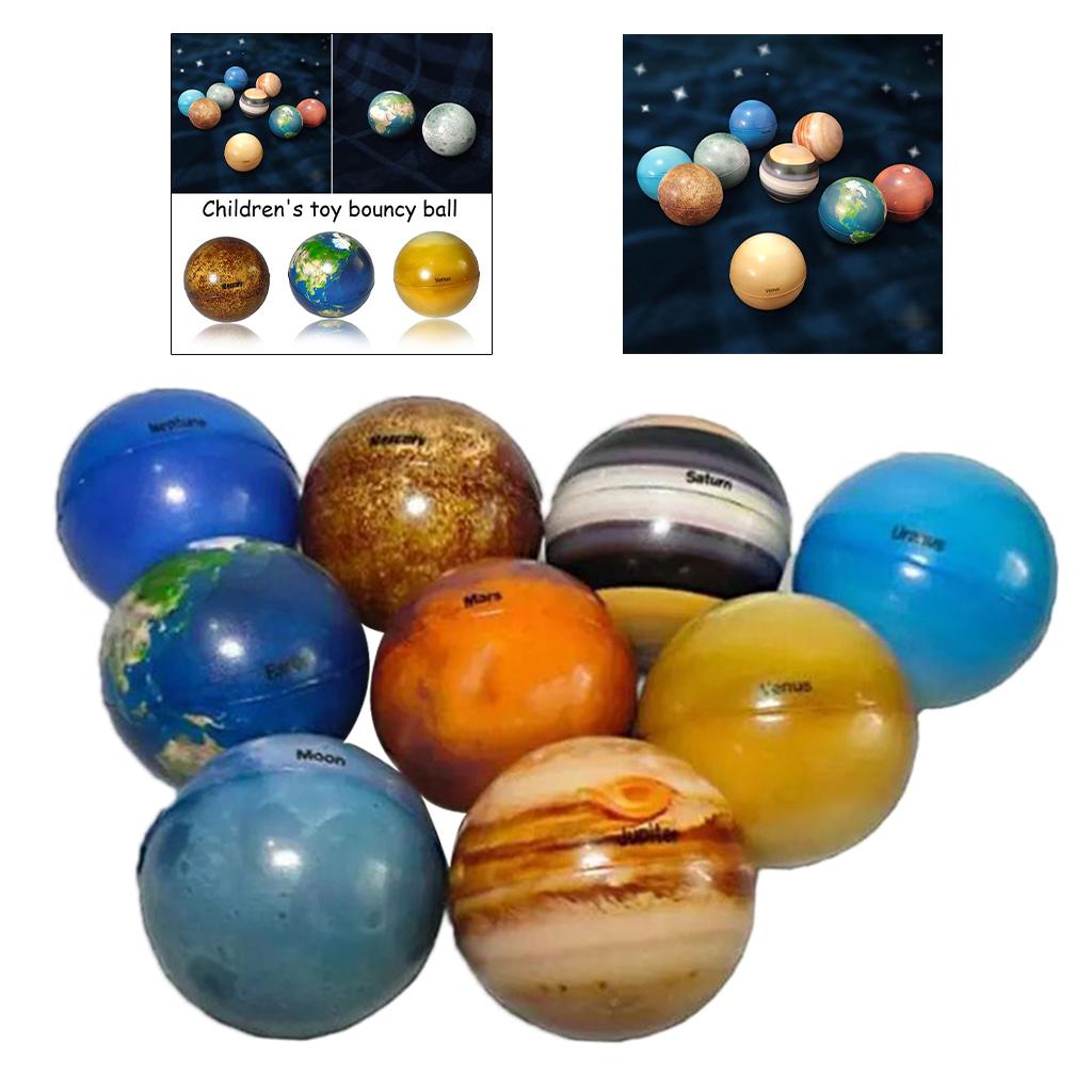 Soft Planet Bouncy Ball Relieve Tension for Kids Universe Elastic Planetary