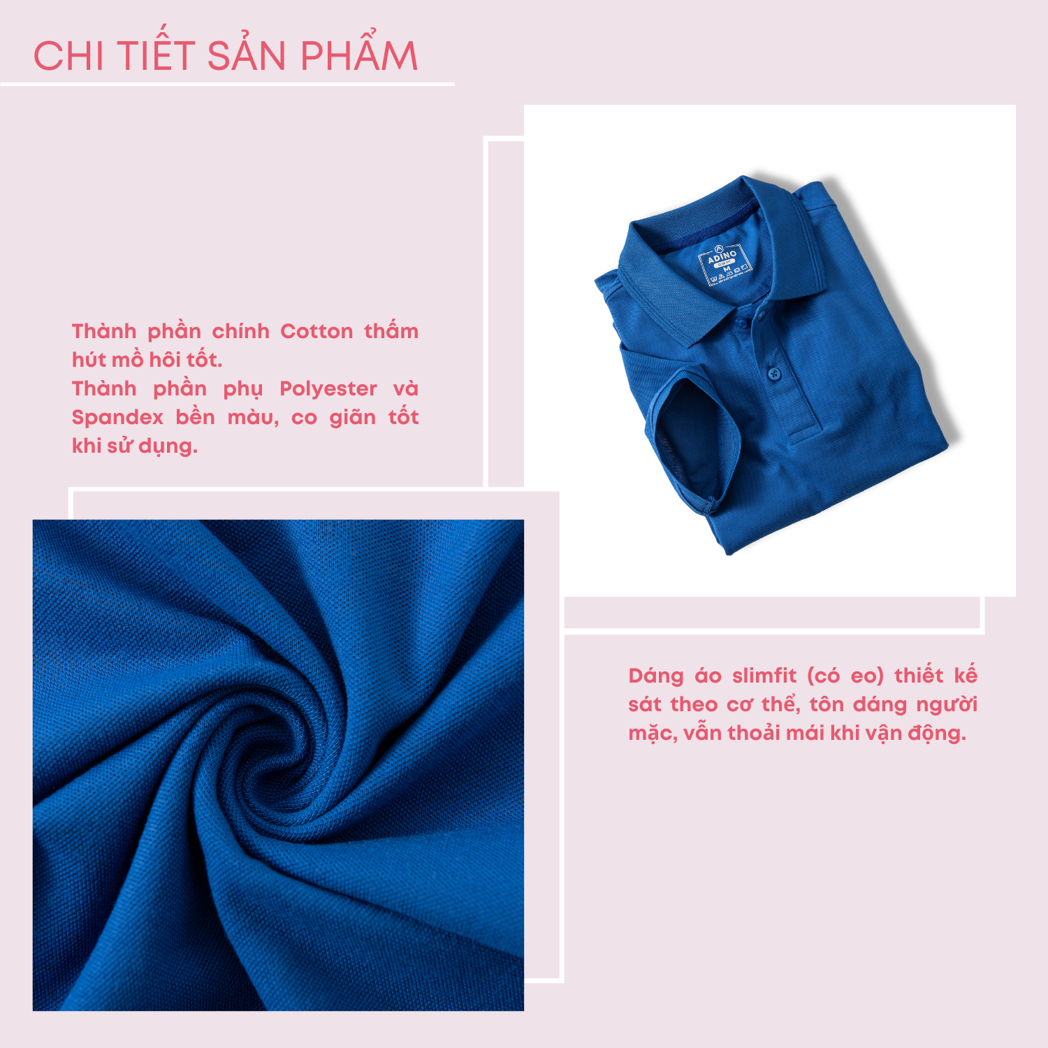 Áo polo nữ màu xanh bích đậm phối viền chìm ADINO vải cotton polyester mềm dáng slimfit công sở hơi ôm trẻ trung APN03