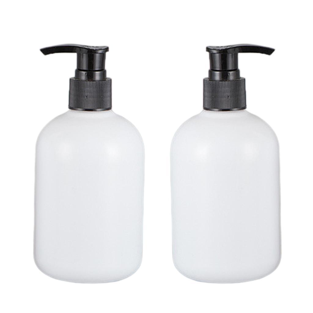 10pcs 350ml Empty Shampoo Conditioner Pump Bottle Dispenser Container