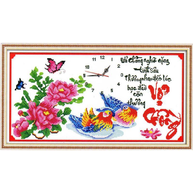 Tranh thêu chữ thập Vợ chồng DLH-222855