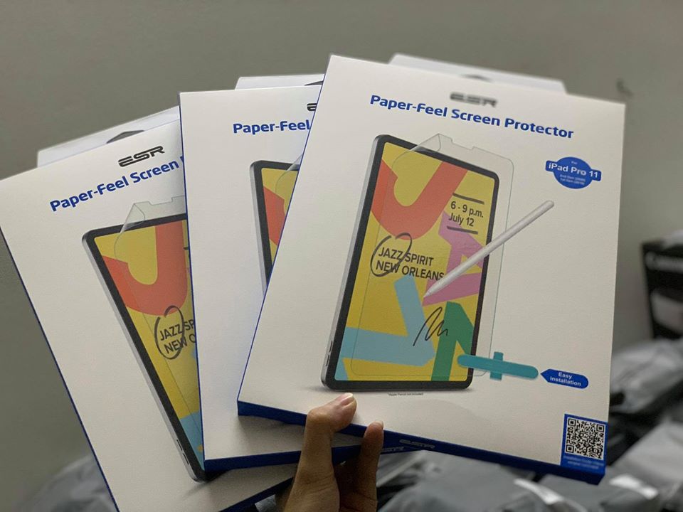 Dán màn hình cho iPad ESR Paper-like chống vân tay cho cảm giác vẽ như trên giấy thật - Hàng Chính Hãng