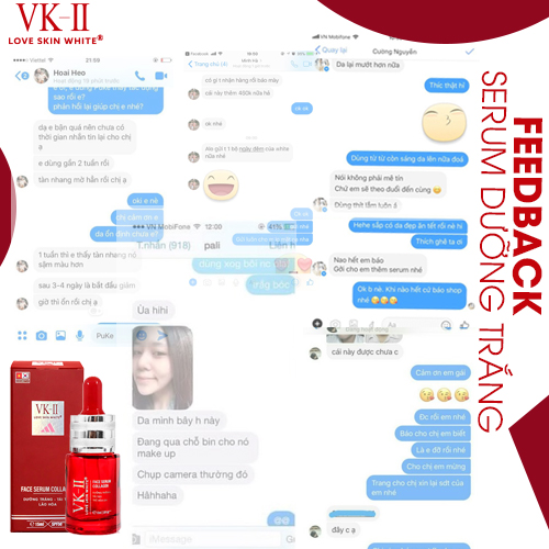 Serum Dưỡng Trắng - Tái Tạo - Trẻ Hóa Da VK II