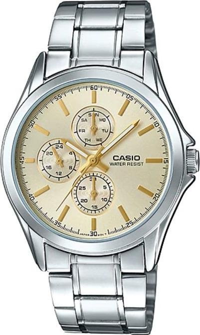 Đồng Hồ Nam Dây Thép Casio MTP-V302D-9AUDF - Trắng