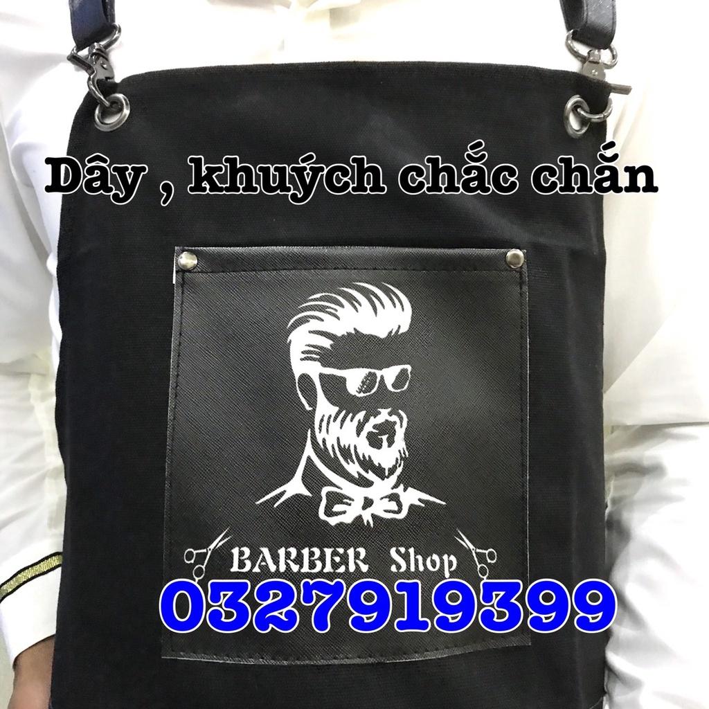 Tạp dề bò BARBER mặc cắt tóc