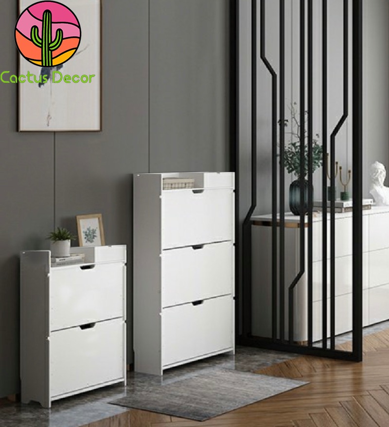 Tủ giày dép thông minh 3 tầng 2 ngăn Chống Nước, Chịu Lực Tốt