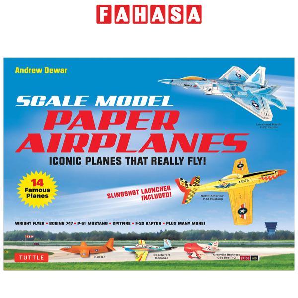 Scale Model Paper Airplanes Kit: Iconic Planes That Really Fly! Slingshot Launcher Included