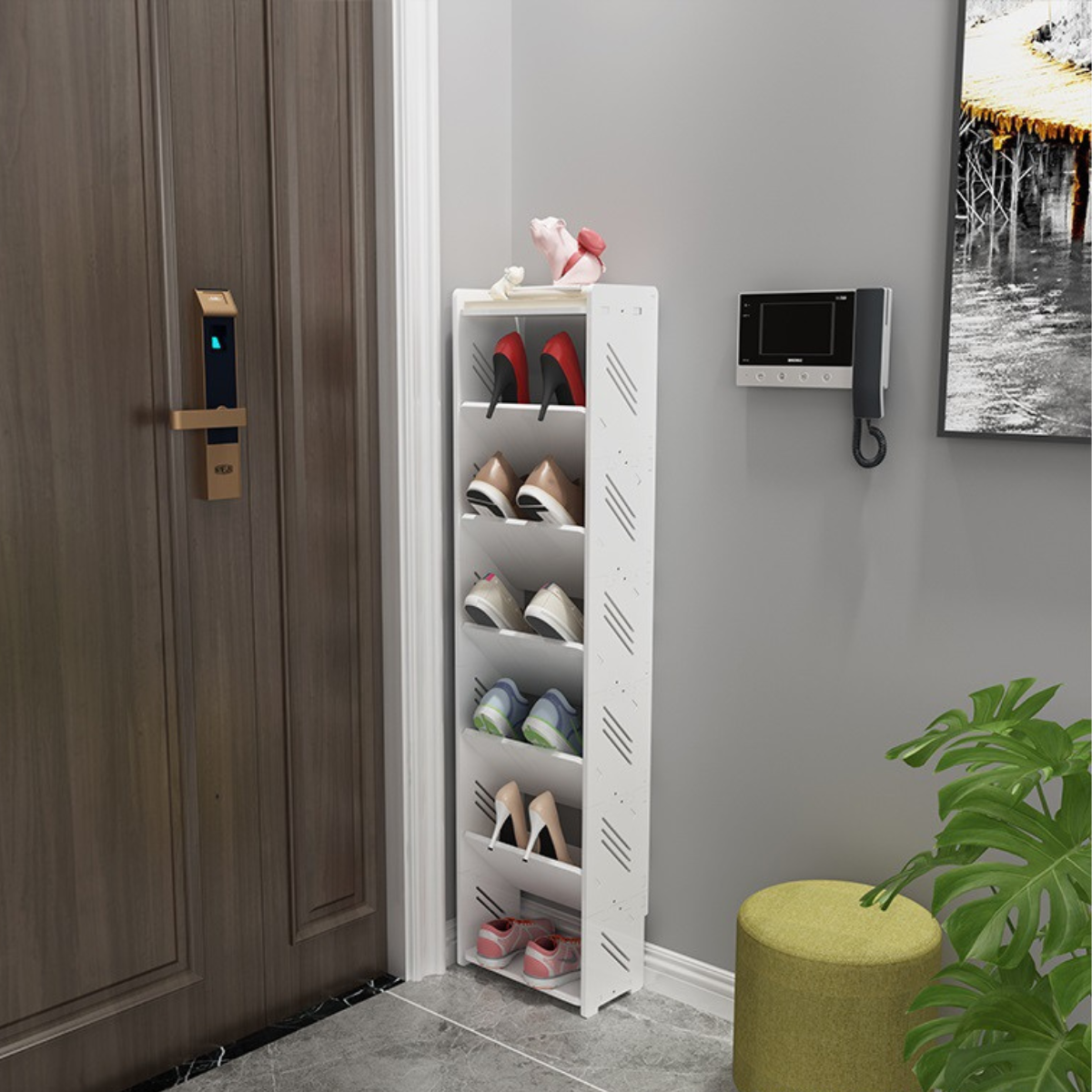 Kệ Để Giày Dép Tiết Kiệm Diện Tích Chống Nước, Giá Đựng Giày 6 Tầng Phong Cách Hàn Quốc 120*17*26 _Lốc Xoáy