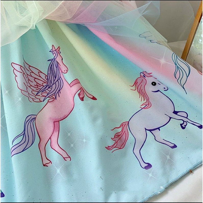 ĐẦM CÔNG CHÚA NGỰA PONY CHO BÉ GÁI TỪ 12-35KG HÀNG QUẢNG CHÂU CAO CẤP