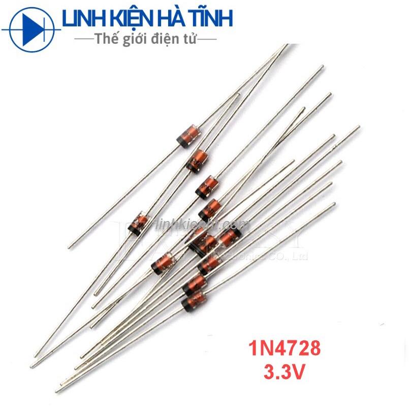 20 con Đi ốt zener 3.3V 1N4728A 1W DO-41