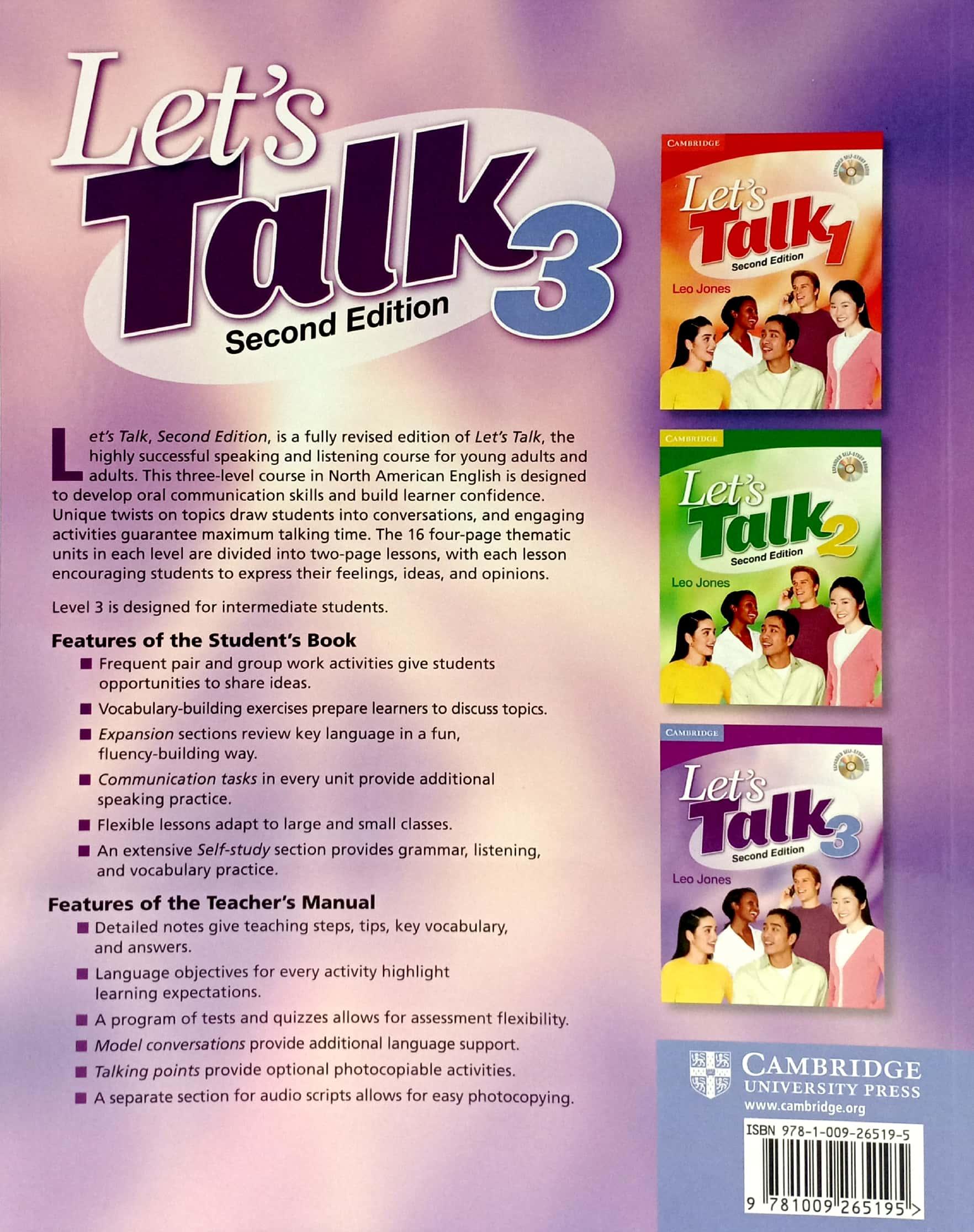 Let's Talk Level 3 Student's Book With Self-study Audio CD - 2nd Edition