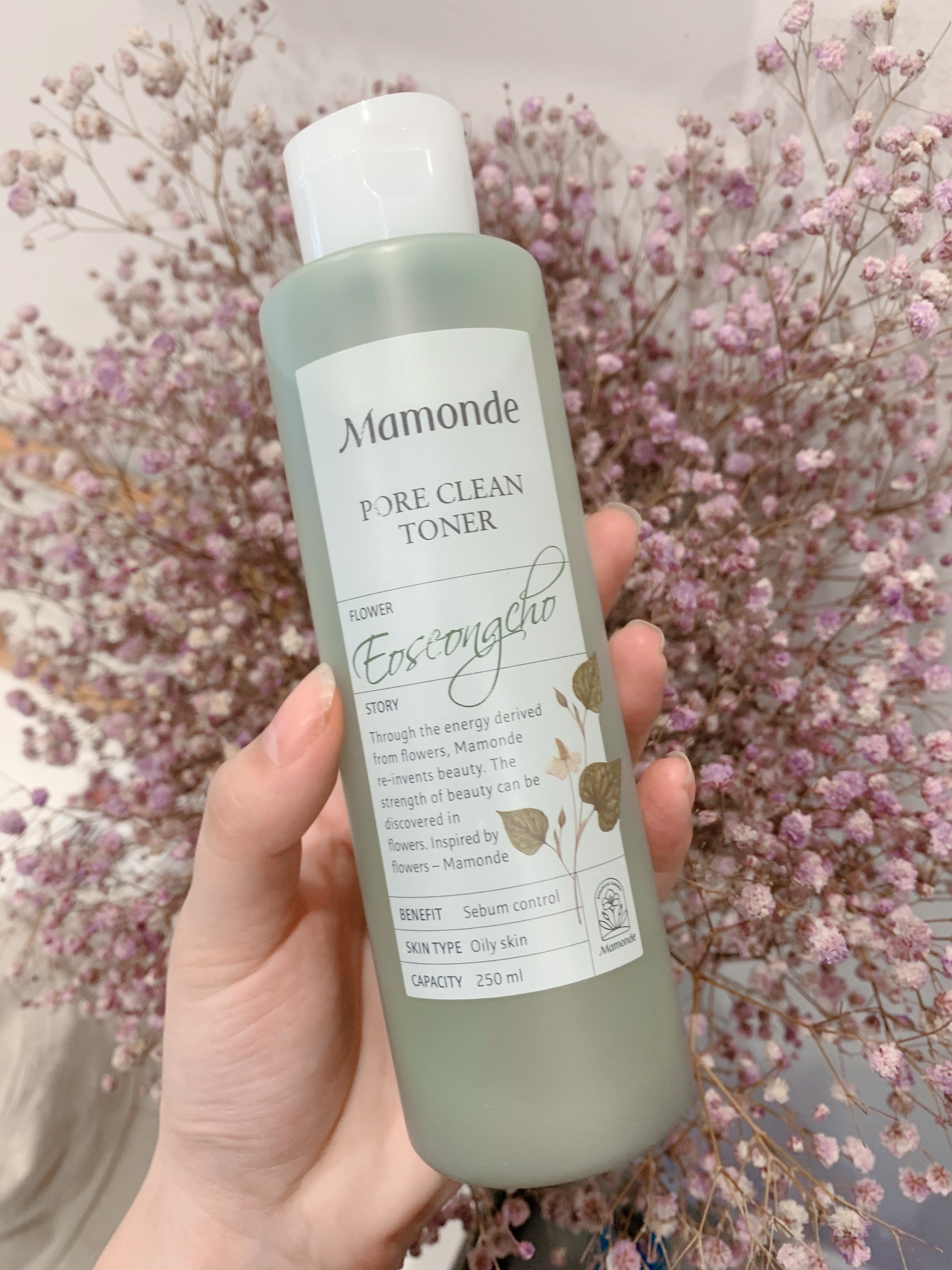 Nước Hoa Hồng Mamonde Toner Diếp Cá Màu Xanh Cho Da Dầu Mụn