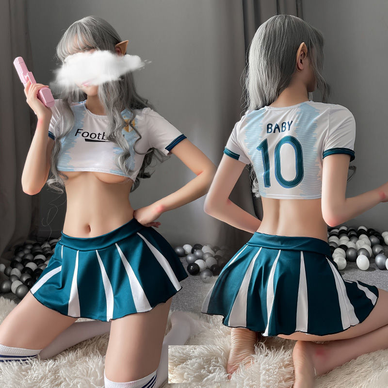 Set đồ ngủ cosplay cổ động viên bóng đá sexy