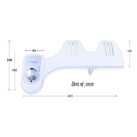 Vòi rửa vệ sinh thông minh HYUNDAE BIDET GDB500, tự rửa vòi, nhựa ABS, rửa hậu môn