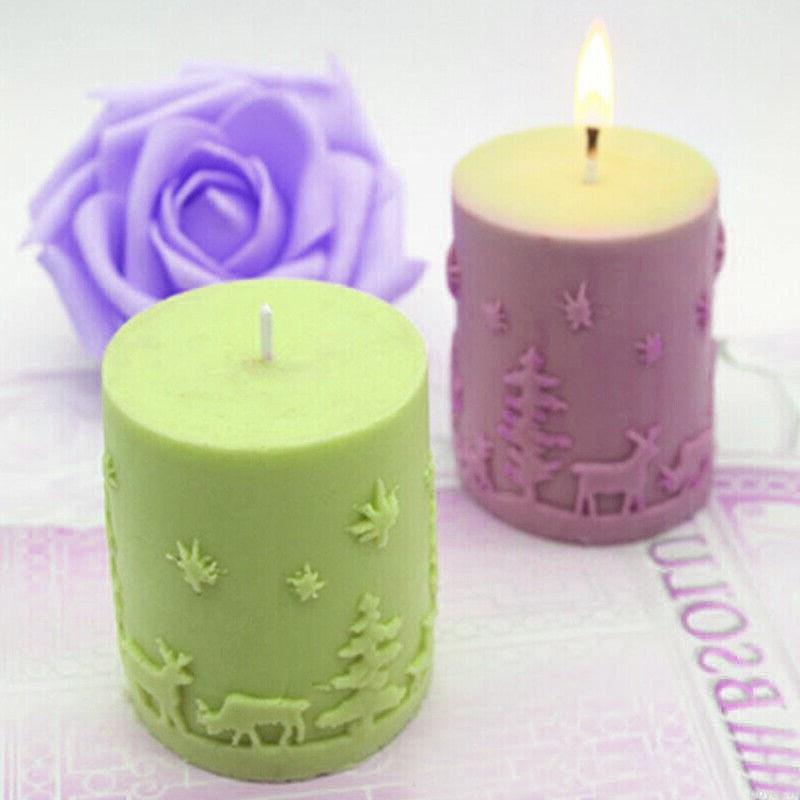 Khuôn silicone tạo hình làm nến thơm phong cách giáng sinh