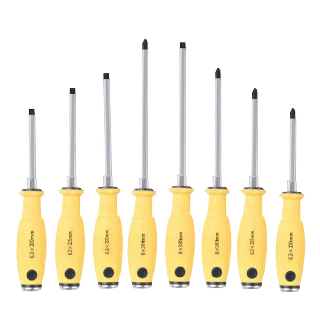8Pcs Precision Magnetic Screwdrivers Set Hand Slotted Cross Screwdrivers Kit