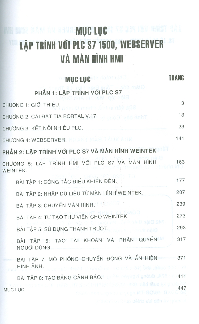 Lập Trình Với PLC S71500, Webserver Và Màn Hình HMI