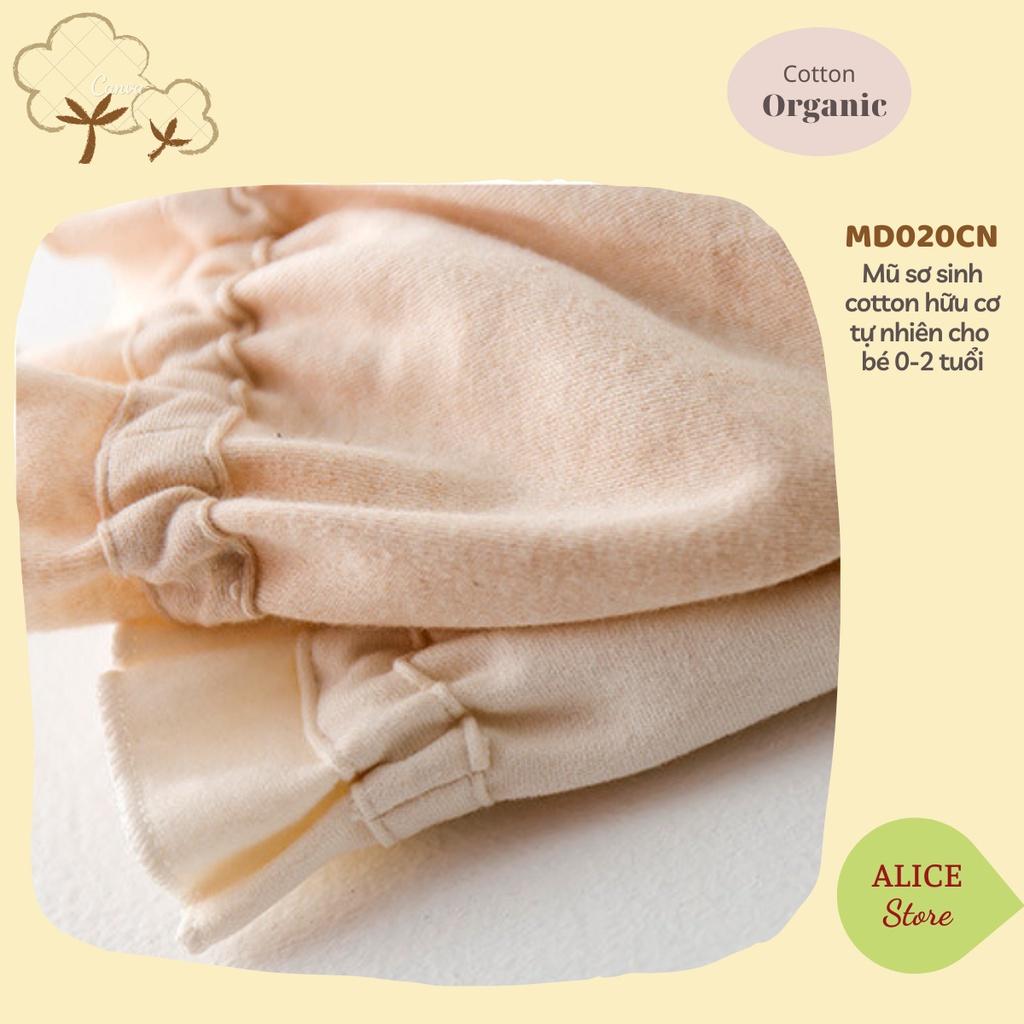 Mũ cho bé gái 0-2 tuổi mũ beanie trùm đầu ORGANIC 100% COTTON HỮU CƠ TỰ NHIÊN cực kỳ xinh xắn