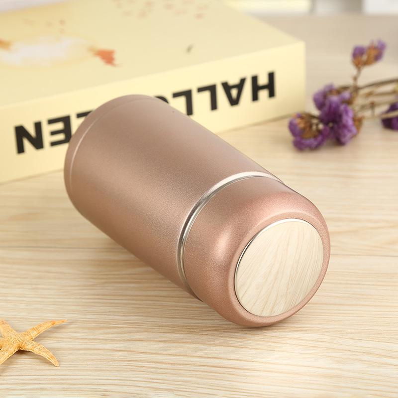 Nhỏ 300 Ml Giữ Nhiệt Nước Thép Không Gỉ Nhiệt Cho Trà Thực Phẩm Trẻ Em Trẻ Em Lọc Bình Cốc Hút Chân Không Cốc Trường sinh Viên