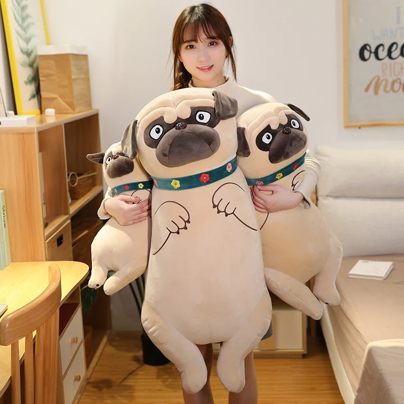 Thú nhồi bông chó Pull mặt xệ dáng đứng - Size 90cm - Quà tặng gấu bông chó pull đáng yêu.