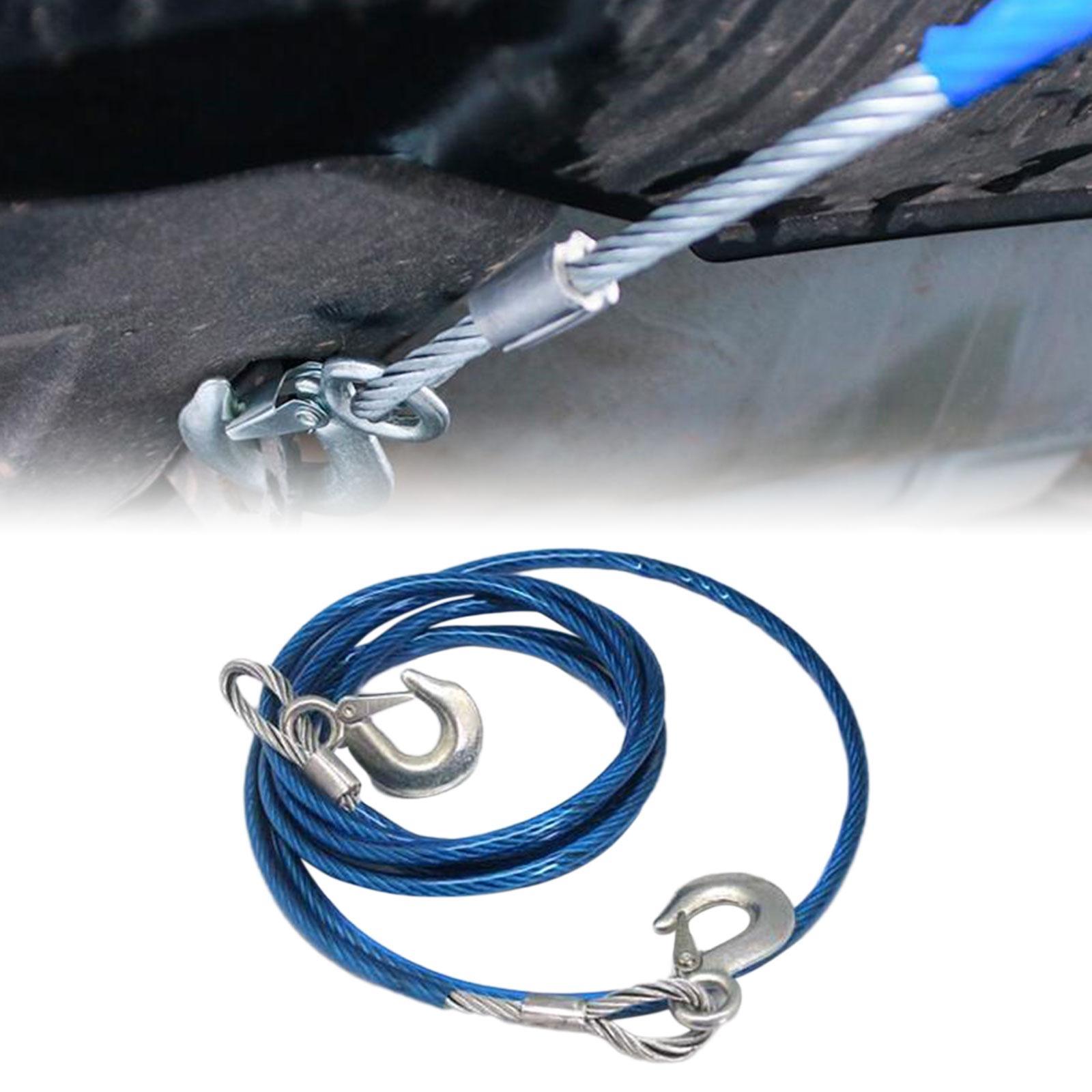 Trailer Rope Durable Heavy Duty Tow Strap with Hooks for Towing Hauling