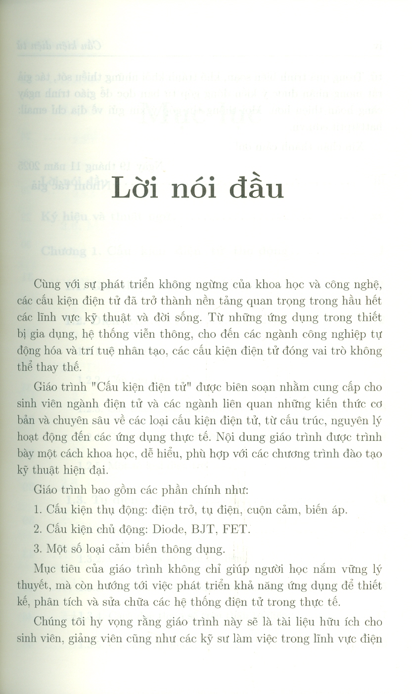 Giáo Trình Cấu Kiện Điện Tử - ảnh 4