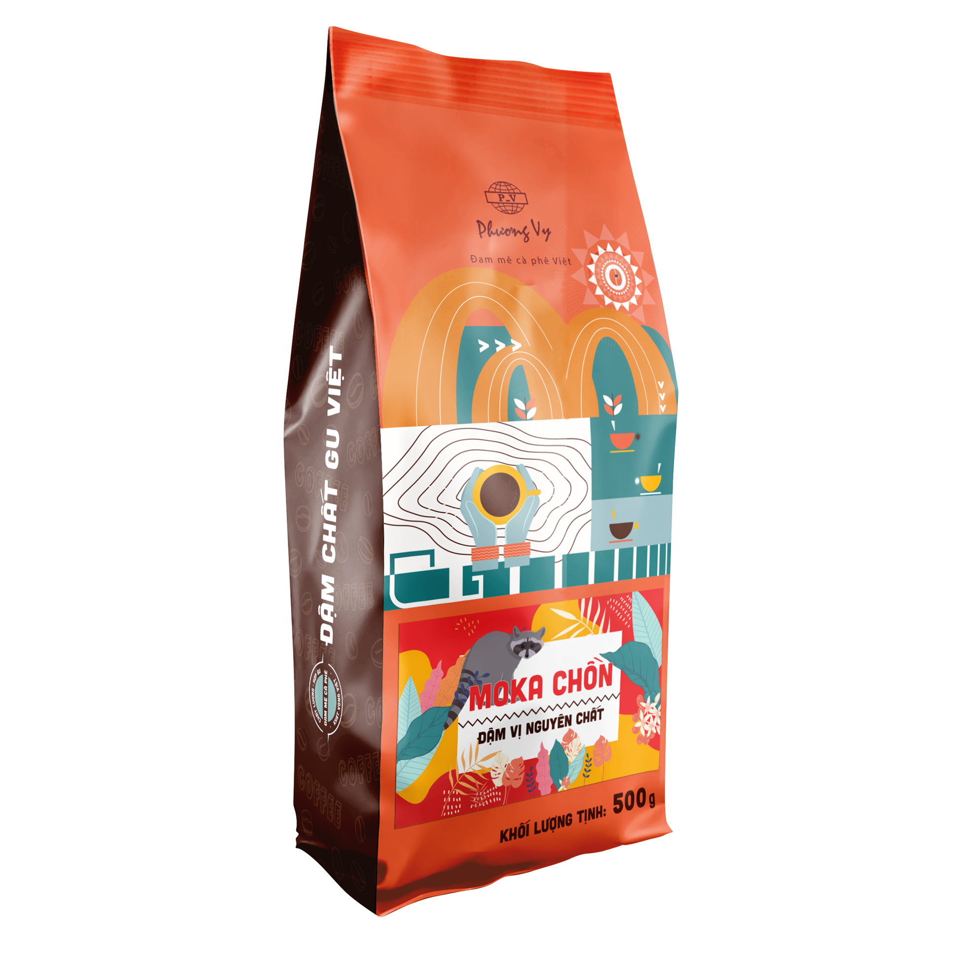 Cà Phê Gu Nguyên Chất - Moka Chồn - 500g - Phương Vy Coffee