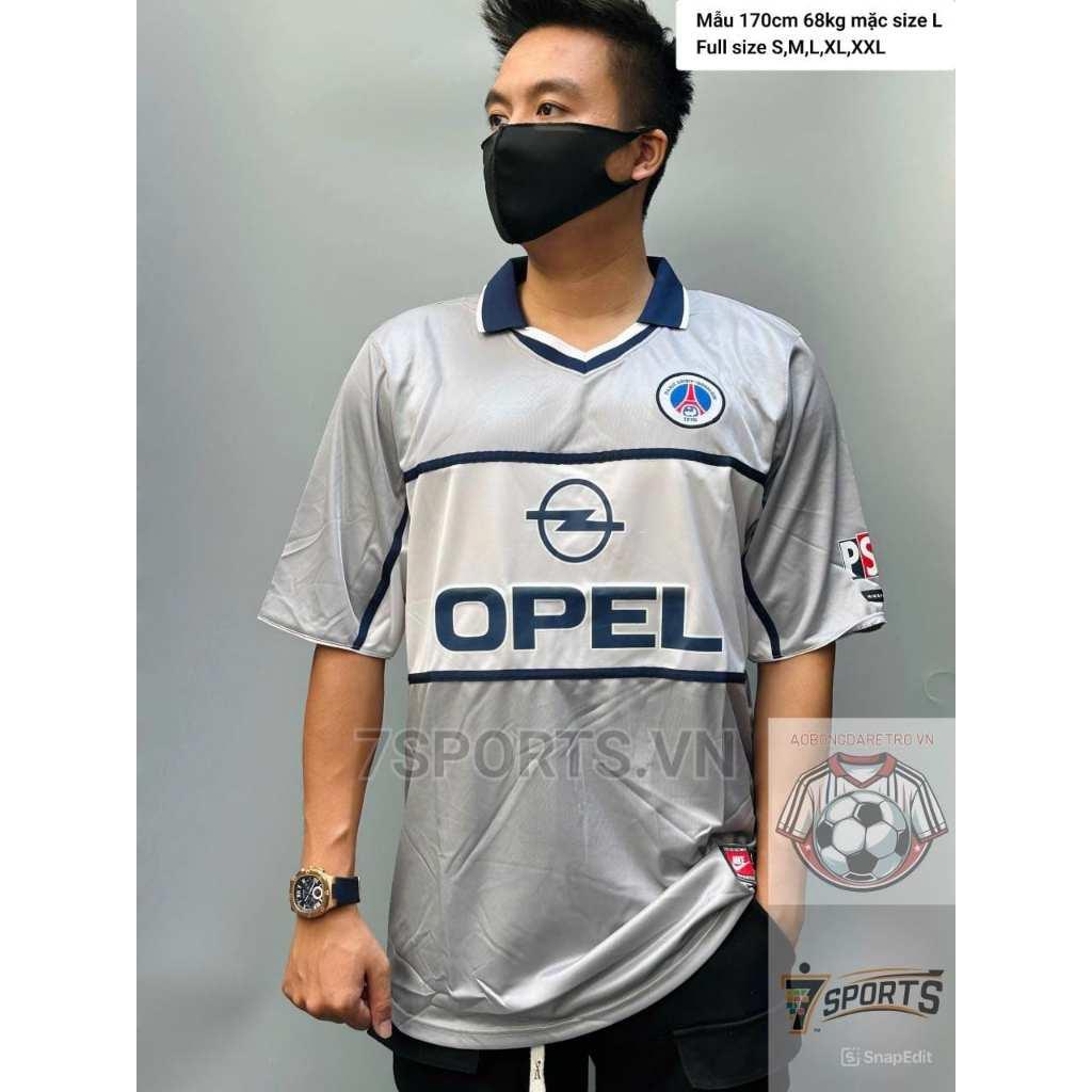 Áo Bóng Đá Retro PSG 1999 - Sân Khách bản cao cấp vải Cotton Polyester