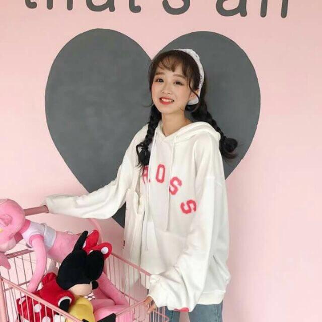 Áo hoodie cross chữ đỏ