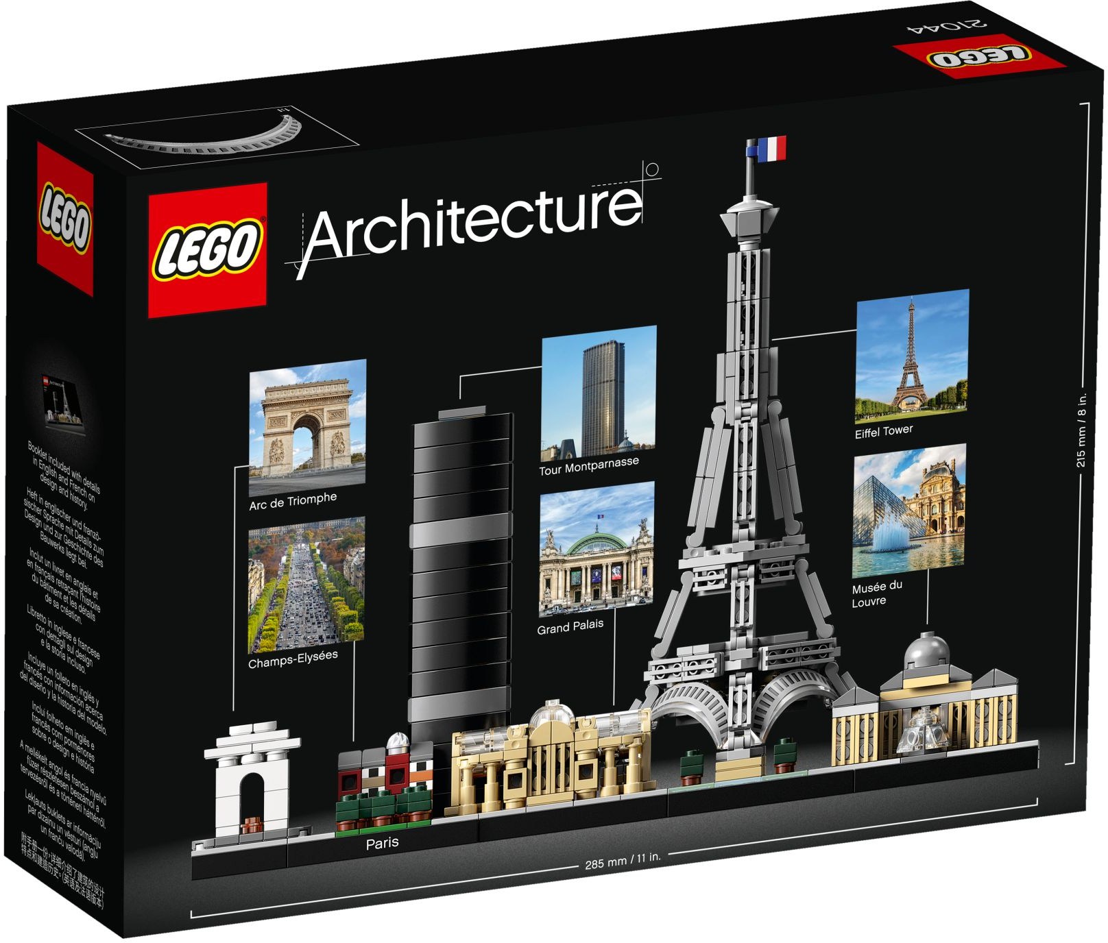 Mô Hình Lắp Ráp Lego Architechture Thành Phố Paris 21044 (649  chi tiết)