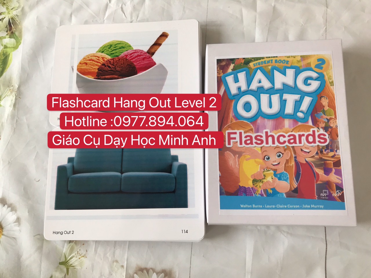 Flashcards Hang out level 2-in 2 mặt - ép plastics