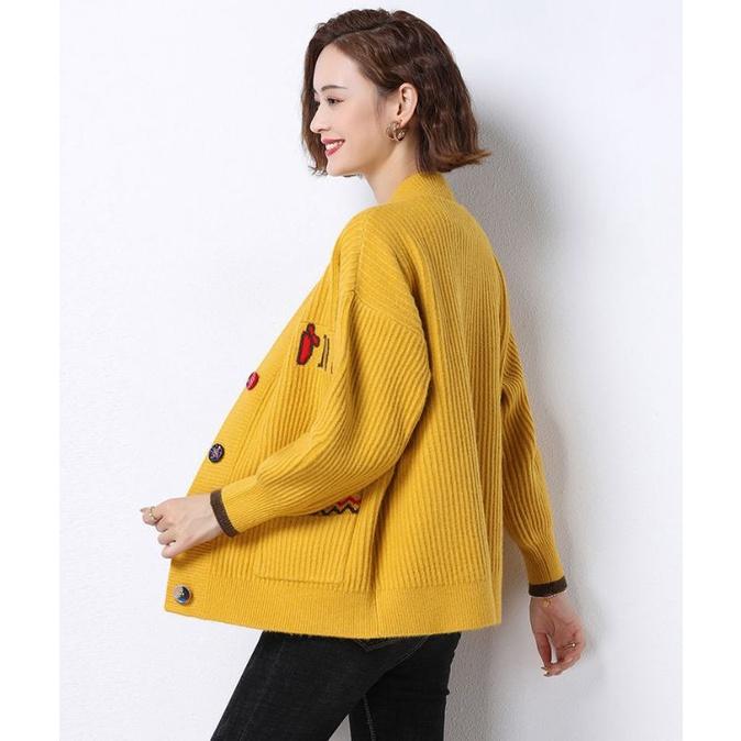Áo khoác len cardigan nữ có túi, áo len nữ dáng ngắn
