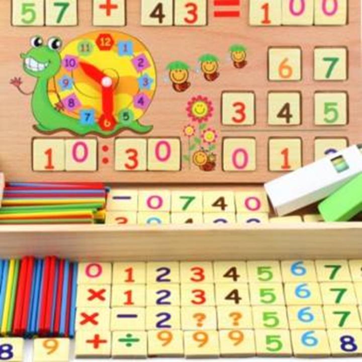 Bảng gỗ học toán luyện trí thông minh cho bé