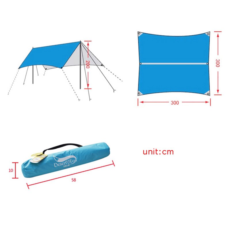 Lều cắm trại chữ A Desert&amp;Fox DF-S021 Camping Tent Tarp