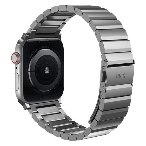 HÀNG CHÍNH HÃNG - Dây dành cho Đeo Apple Watch UNIQ Strova Steel Link Band Series 1/8/SE (44/42/45MM) Chính Hãng Vật Liệu Thép 304 Bền Chắc