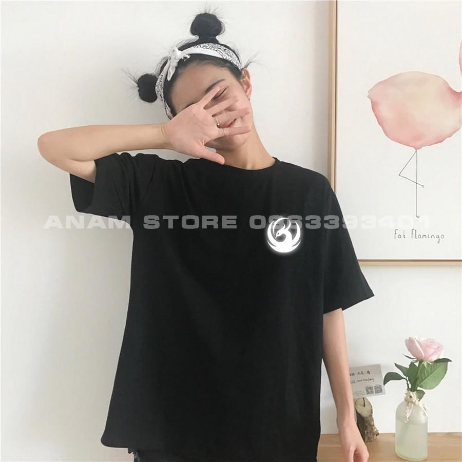 Áo thun phản quang tay lỡ Nam Nữ Phụng Hoàng