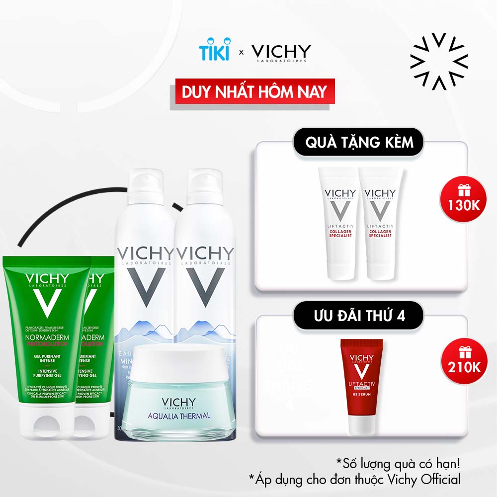 Bộ xịt khoáng dưỡng da Vichy Mineralizing Thermal Water